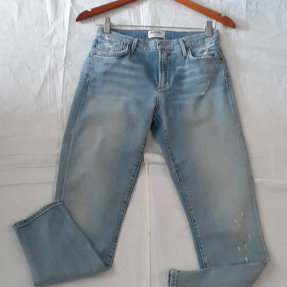 AGOLDE distressed blue jeans size 26 - Picture 5 of 16